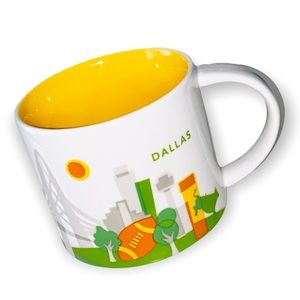 Starbucks Dallas You Are Here 14oz Texas Coffee Mug 2014